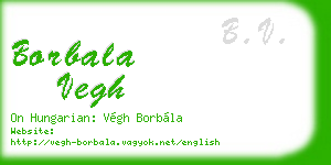 borbala vegh business card